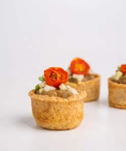 Miso Aubergine & Mango Croustade 33